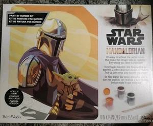 Star Wars Mandalorian Paint By Number Kit - Picture 1 of 6