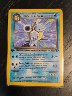 Dark Blastoise 20/82 Non Holo 1st Edition Team Rocket Pokémon - Image 1 of 3