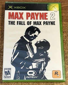 XBOX - MAX PAYNE 2: LA CAÍDA DEL JUEGO COMPLETO Nuevo SELLADO DE FÁBRICA Pliegues en Y - Imagen 1 de 4
