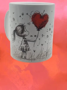 Tasse Kind mit Luftballon Standard 330 ml Orca Coatings - Bild 1 von 2