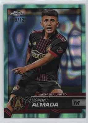 2023 Topps Chrome MLS Aqua Lava Refractor /125 Thiago Almada #185 - Image 1 of 2