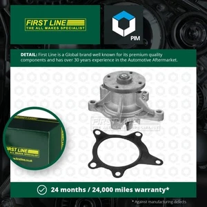 Water Pump fits HYUNDAI i30 FD, GD 1.4 1.6 1.6D 2007 on Coolant Firstline New - Picture 1 of 2