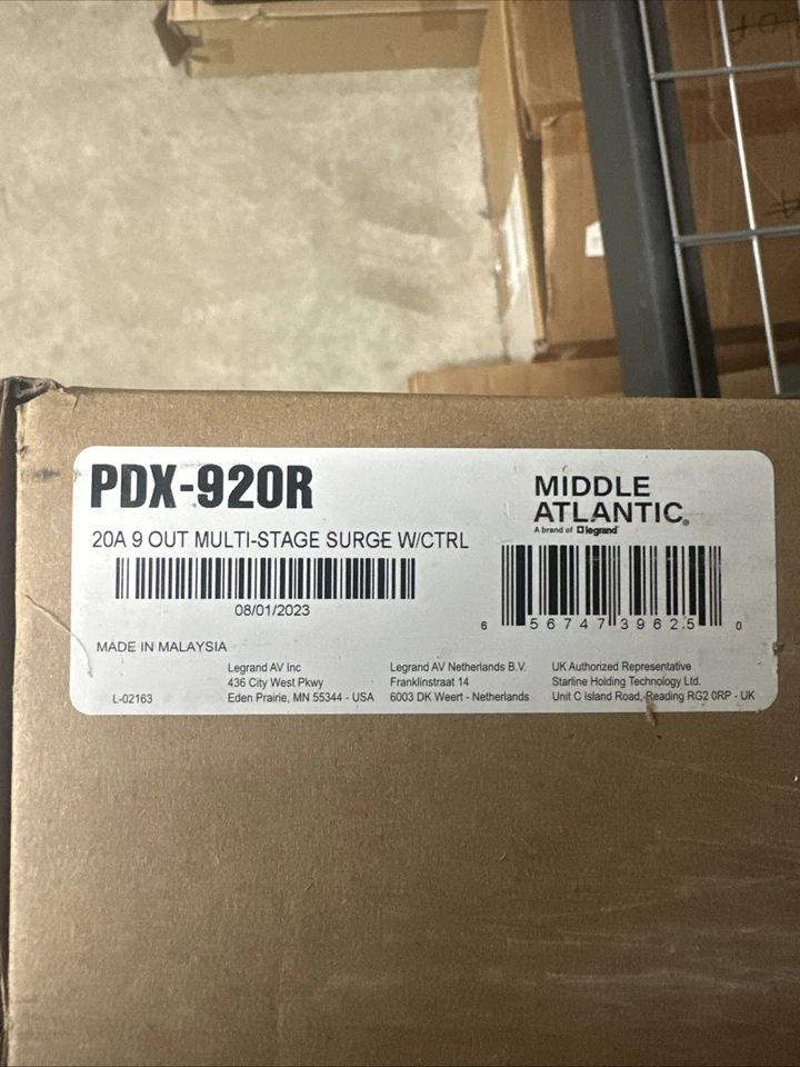 Middle Atlantic Products PD-920R Rackmount Power Unit 9 Outlet 20A - Image 1 of 1