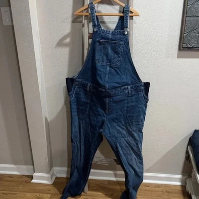 Mono de Maternidad Antiguo Azul Marino Denim Ajustable Azul Talla 20 Informal Foto 1 de 4