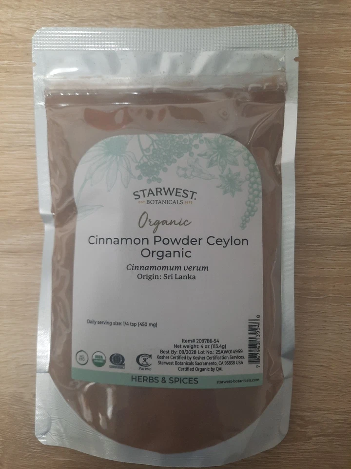 Canela en polvo Starwest Botanicals Ceilán orgánica 450 mg ENVÍO GRATUITO  Foto 1 de 1