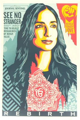 Shepard Fairey (Obey) : Rebirth - Lithografie Originell Unterzeichnet - Bild 1 von 4