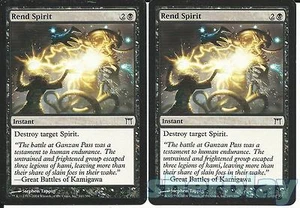 Magic The Gathering Magic The Gathering CAMPEONES DE KAMIGAWA 2X Rend Spirit Instantáneo Negro 141 - Imagen 1 de 1