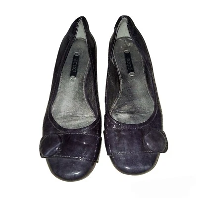 Черные лакированные туфли на плоской подошве Ecco размер 36 США 5 - Изображение 1 из 4