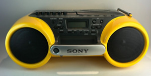 Sony ESP Sports CFD-980 Water Resistant CD Radio Cassette Boombox Tested
