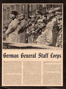 1943 WWII article The GERMAN GENERAL STAFF CORPS 80 years Old 8 pages 073121 - Picture 1 of 3