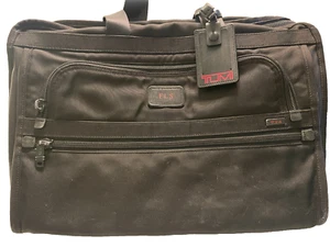 Tumi Black Nylon Expandable Carry On Suitcase Duffel Bag  19"x12"x10" - Picture 1 of 14