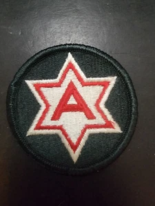Sechste United States Army 6. Sechs-Punkt-Stern US Army bestickter Aufnäher - Bild 1 von 3