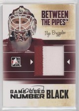 2010-11 ITG Between the Pipes Game-Used Black Number Ilya Bryzgalov #M-19
