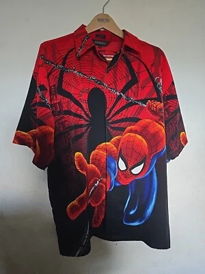 Vintage Changes Marvel Comics Spider Man Button Up Shirt Sz 2XL Peter Parker - Image 1 of 4
