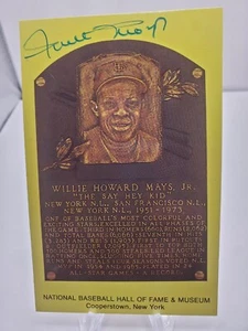 Willie Mays Signed Hall of Fame Postcard Autograph SGC Certified - Picture 1 of 4