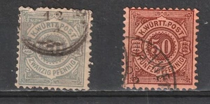 Germany: Wurttemberg Lot 12: (Stamp details bel.) Scott 2024 Catalog Val. $66.60 - Picture 1 of 3