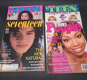 Seventeen Magazine River Phoenix Lot Of 4 All 90'S Teen Magazines Brandy People - Picture 1 of 24