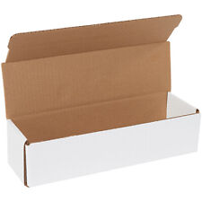 White Corrugated Mailers 12x3 1/2x3" - 50-Case, Secure Mailing/Shipping