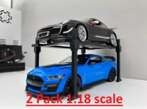 2 x Soporte de exhibición modelo fundido a presión escala 1:18 elevador de coche - ¡Elige tu color! - Imagen 1 de 15