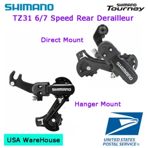 Colgador Shimano Tourney RD-TZ31/desviador trasero directo 6/7 velocidades MTB - Imagen 1 de 1