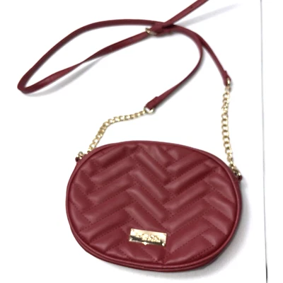 bebe crossbody Canteen Bag Quilted Red Boho Y2k Date Night Bling Dressy Retro - Image 1 of 4