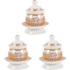  3 Pack Buddhist Temple Worship Cup Holy Lotus Meditation Bowl