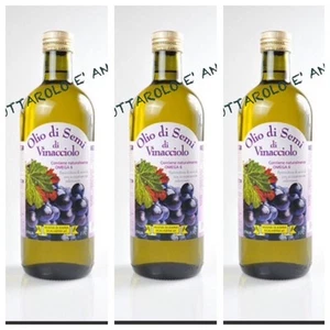 OFFERTA 3 LITRI OLIO DI VINACCIOLO 1 LITRI LT BOTTIGLIA VETRO - Foto 1 di 1