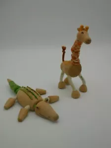 Anamalz Wooden Toy Giraffe and Crocodile Australia - Picture 1 of 7