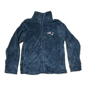 NFL Collection Patriots Teddy Bear Fleece Jacket - Picture 1 of 3