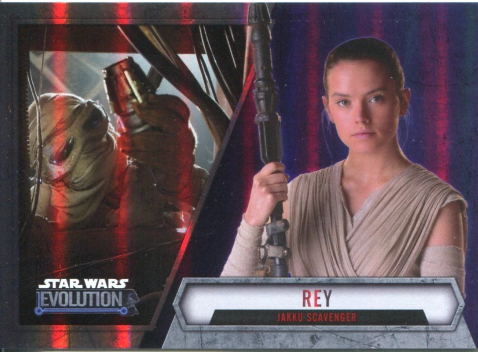 Star Wars Evolution 2016 Purple Parallel Card #90 Rey - Jakku Scavenger - Image 1 of 1