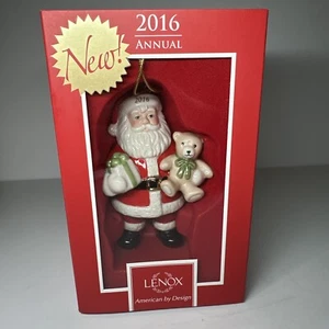 Lenox 2016 Annual Good Tidings Santa Christmas Ornament - Picture 1 of 4