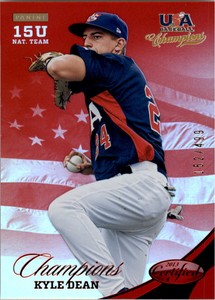 2013 USA Baseball Champions National Team Mirror Red #175 Kyle Dean /499