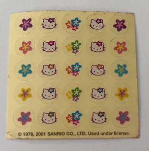 Mini Hello Kitty Sticker Set Unpeeled Sanrio 2001 Scarce - Picture 1 of 1