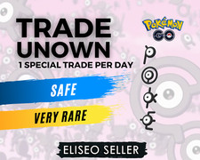 Pokémon Trade Unown A - Z GO, Trade Nown Letter - Muy RARO - 1 por compra