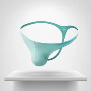 ZONBAILON Men's Underwear Soft Ice Silk Breathable Elastic Sexy Thong T Pants - Picture 1 of 14