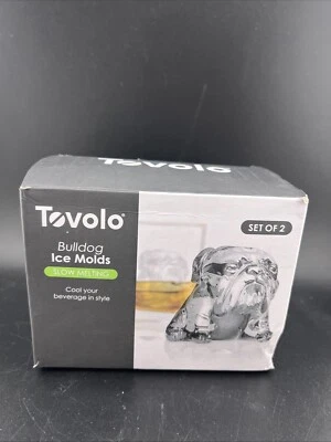 Tovolo Bulldog Ice Molds Slow Melting Set of 2 New in Box - Image 1 of 3