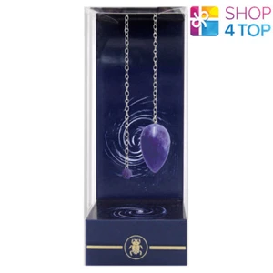 Classique Améthyste Pendule lo scarabeo Violet Argent Chaîne Radiesthésie - Photo 1 sur 2