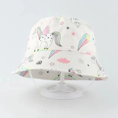 Beach Bucket Hats - Summer Infant Caps UV Protection Sun Cap Printed Animal Caps - Image 1 of 4