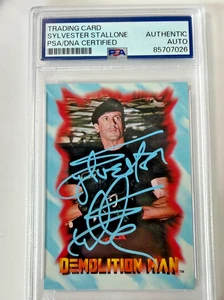 Sylvester Stallone Demolition Man Autographed Set Card PSA/DNA Auth Auto - Picture 1 of 2