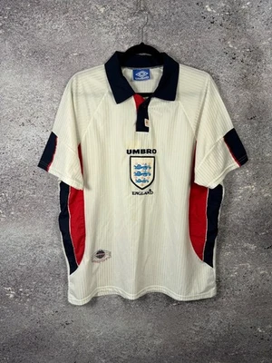 90's England National Team 1997 Umbro Fan Soccer Jersey XL Size - Image 1 of 4
