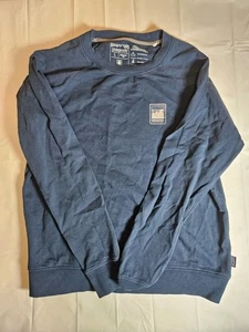 Patagonia Sweater Mens Size L Uprisal Crewneck Pullover Organic Cotton Blue - Picture 1 of 5
