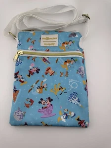 Loungefly WDW 50th Anniversary Crossbody Bag Mickey & Friends All Over Print  - Bild 1 von 10