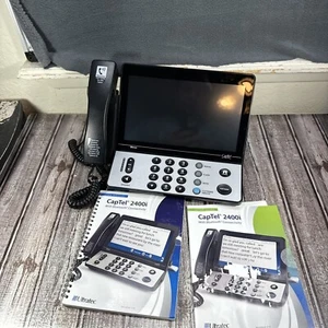 Ultratec CapTel 2400i BT Bluetooth / WiFi Ekran dotykowy Podpis Telefon Nieprzetestowany - Zdjęcie 1 z 4