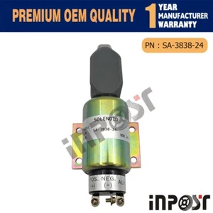 SA-3838-24 stop solenoid 2003-24E7U1B1S2A SA-3838 fit Excavator 24V 3PINS - Picture 1 of 7