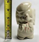 Vintage Porcelain Piggy Bank Pig In Bowtie 5 ”Tall  with Flat Round Hat Cap