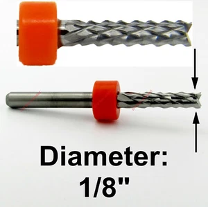 1/8" .125" Diam. Carbide Router Bit Diamond Flutes 1/8" Shank G10, FR4, MDF R145 - Picture 1 of 8