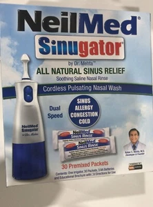 NeilMed Sinugator Cordless Pulsating Nasal Wash Kit (b16-2) - Picture 1 of 5