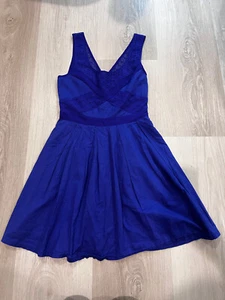 American Eagle Outfitters-Midnight Blue V-neck Skater Dress - Picture 1 of 10
