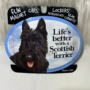 Prismatix “Life’s better with a Scottish Terrier” Fun Magnet, 6 in x 4 in - Picture 1 of 4