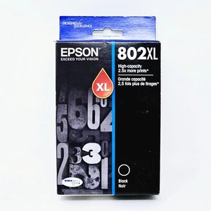 Epson DURABrite 802XL (T802XL120-S) Ultra Black Ink Catridge - EXP 04/2024 - Picture 1 of 7
